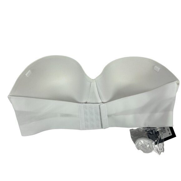 Maidenform Strapless Dreamwire Bra 38D White No Pinch No Poke Natural Lift New - Picture 4 of 6